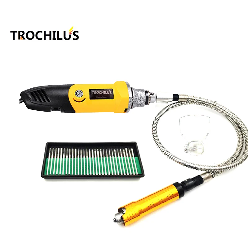 

Troutilus electrical tools 400W Dremel Style Mini Grinder Rotary Tools Mini drill Engraver Combination Angle Grinder set