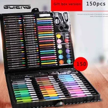 Guteng 150 шт./компл. Краски ing карандаш воды Цветной Маркер для белой доски карандаш масляная пастель эскизов Краски щетка Для детей инструмент для рисования