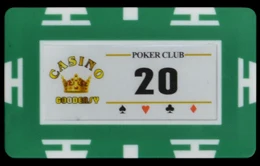 25 шт./лот фишки для покера 11 Цвета 29 гр глина/Железный человек "покер клуб" Техасский Холдем квадратная Корона Дешевые фишки для покера - Цвет: 20