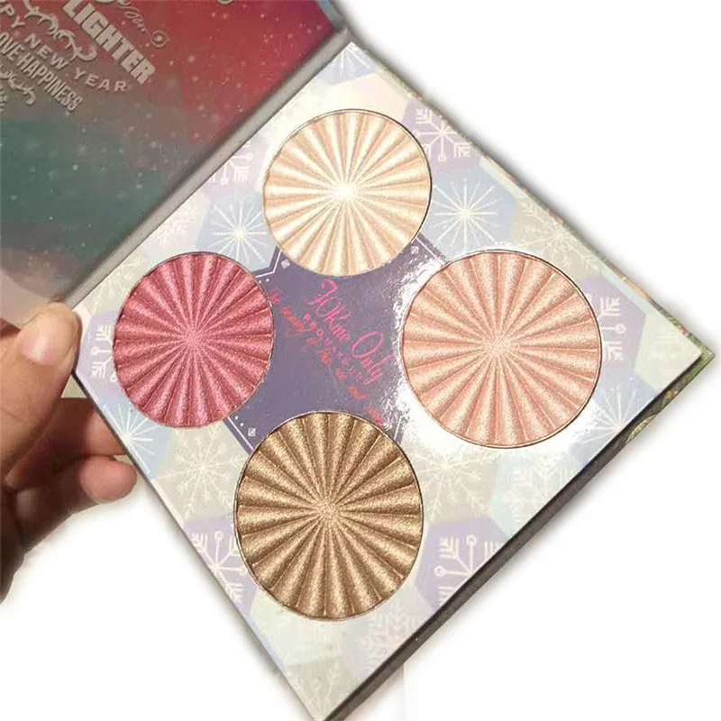 Coupon Offer of  New 4-color Makeup Foundation Bronze Shimmer Palette Highlighter Glitter Powder Illuminator Facial 