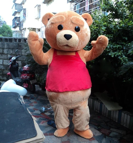 Новый костюм Теда мишка тедди талисман костюм|teddy bear mascot costume|bear costumemascot costume |