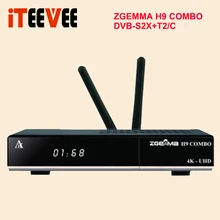 4K UHD ZGEMMA H9 комбо Reveiver Linux OS 2* WiFi внутренний 1* Ci Plus DVB-S2X+ T2/C Двойные тюнеры