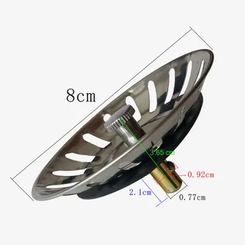 

Mesh Basket Rinse Strainer Stainless Steel Sink Filter Kitchen Sieve Fry French Chef Basket Sink Sewer Accessories Tools