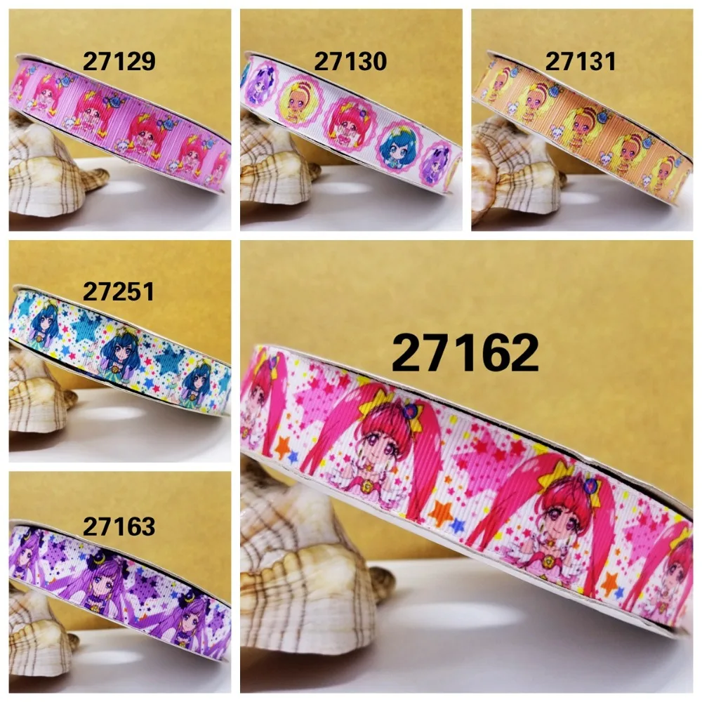 Бесплатная доставка 50 ярдов мультфильм печатных grosgrain ленты 27213 | Дом и сад