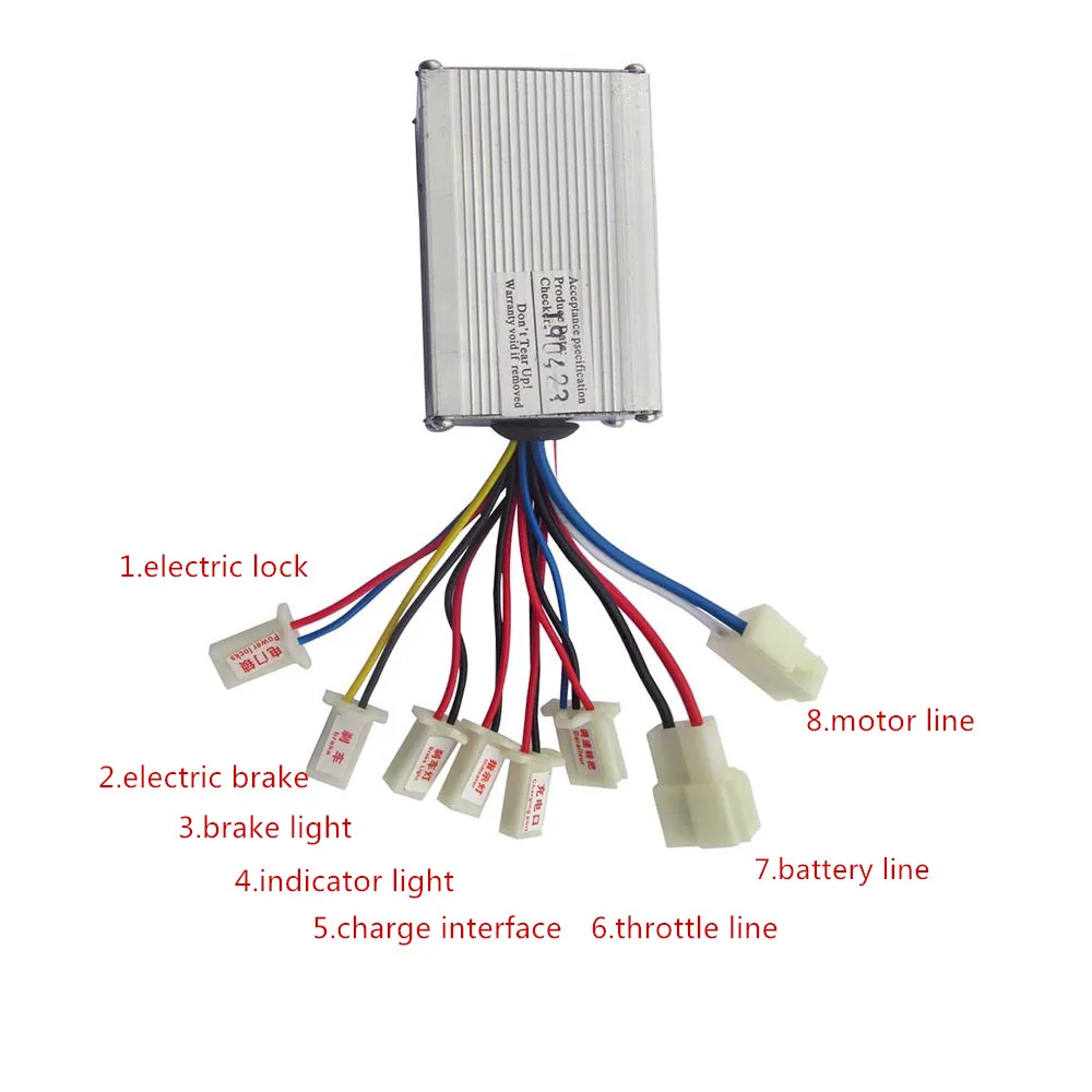 24 В 36 в 48 в 500 Вт контроллер электрического велосипеда, электрический мотор, Матовый контроллер для электрического велосипеда/скутера, электровелосипеда/щеточного мотора