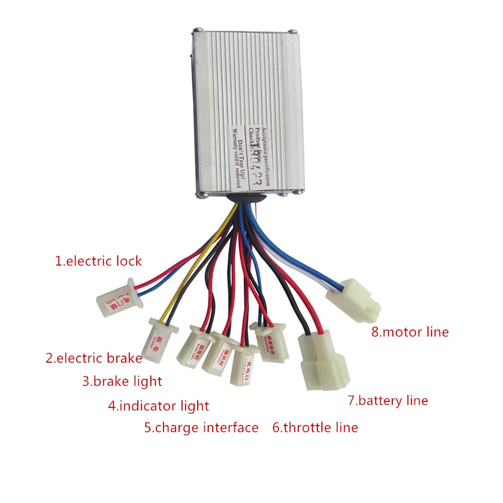 

24V 36V 48V 350W 500W e-bike motor brushed controller for electric bike scooter e-bike electric bicycle ebike