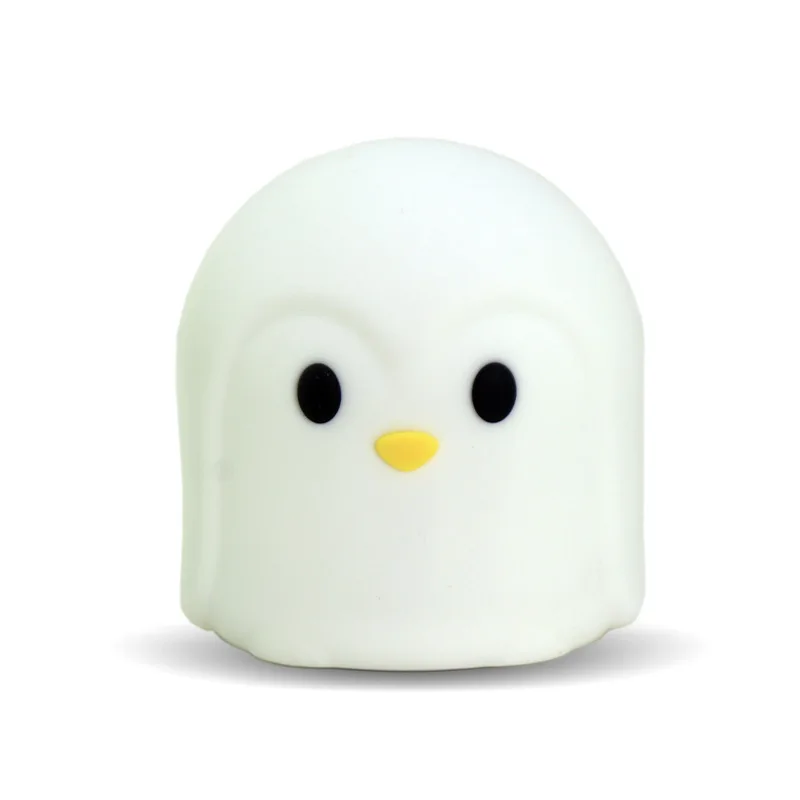 

Penguin Led Pat Light Battery Multicolor Animal Silicone Night Light Touch Sensor Tap Control Night Light Baby Kid Bedroom Decor