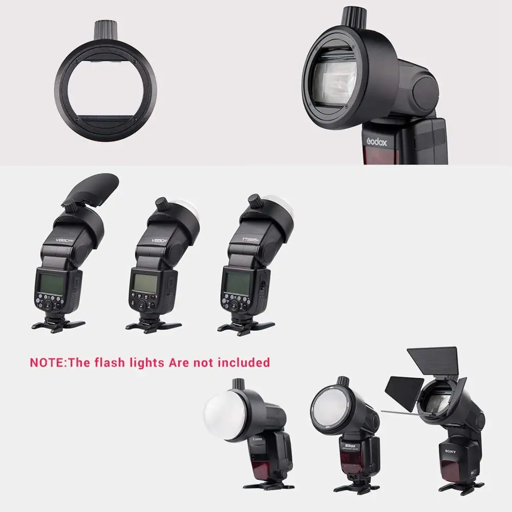productimage-picture-godox-s-r1-adapter-round-flash-head-magnetic-modifier-adapter-for-godox-v860ii-v850ii-tt685-and-tt600-series-flashes-install-ak-r1-round-he-104590