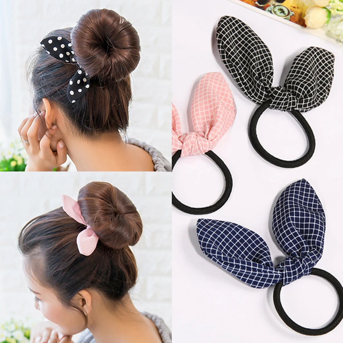 Lovely Rabbit ears Hair band Ornaments ren Hair Accessories Scrunchies