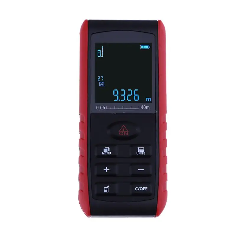 

40M 80M Laser Distance meter Handheld Range Finder Distance Measuring Device Rangefinder Area/volume build/Angle Tester tool