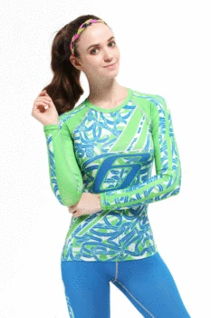 

2018 Women's Yoga Shirts Long Sleeve Shirts Tops Compression Breathable Tights Sportswear Fitness Workout Quick-Drying Shirts