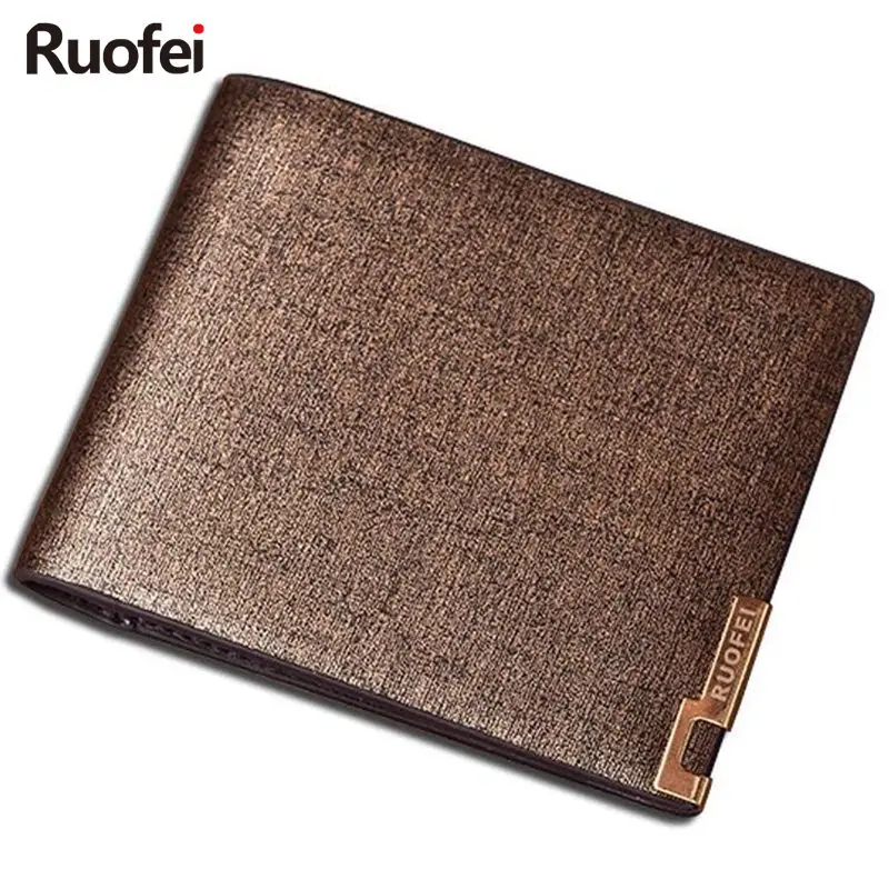 

2017 men Leather Brand Luxury Wallet Vintage Minimalist Short Slim Male Purses Money Clip Credit Card Dollar Price