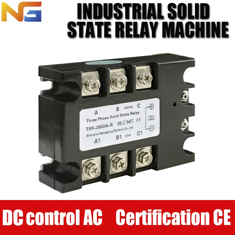 

Shanghai Nenggong industrial-grade Three-phase Solid State Relay 200A DC control AC DC - AC SSR Voltage Regulator