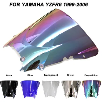 

Motorcycle Motorbike Windshield Double Bubble Windscreen Wind Deflectors For Yamaha YZFR6 YZF R6 yzf r6 1999-2002