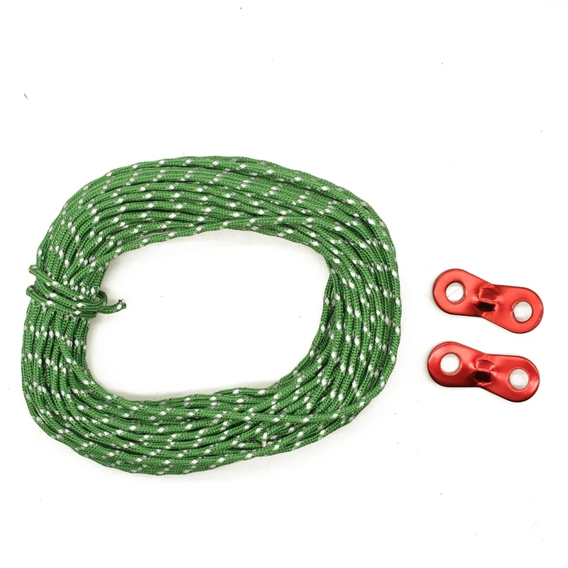 15m/50ft Outdoor Camping Hiking Reflective Guyline Canopy Tent Rope Guy