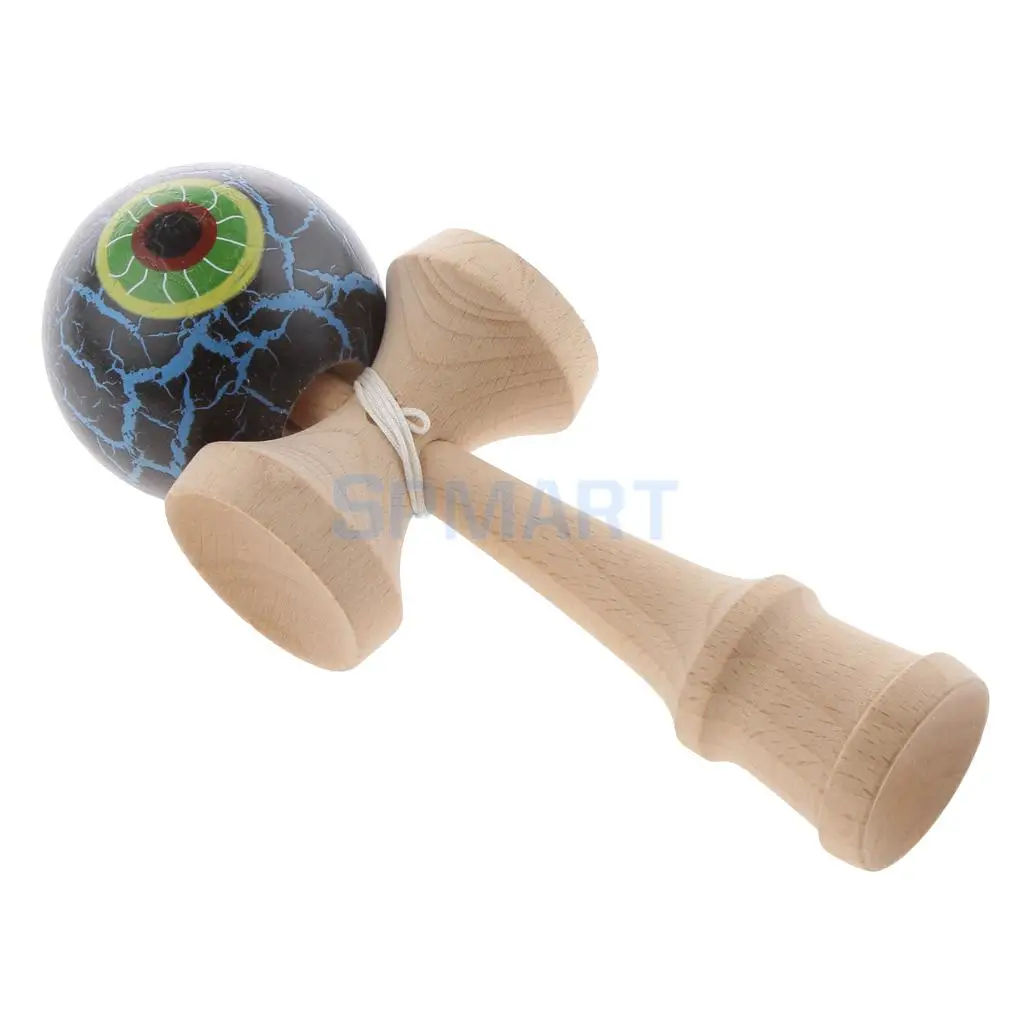 Eyeball Shaped краска для трескающих покрытий деревянные Kendama дети мастерство мяч игры дети веселые деревянные игрушки