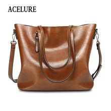 ACELURE Vintage Women Shoulder Bag Female Causal Totes for Daily Shopping All-Purpose High Quality Ladies Handbag bolsa feminina