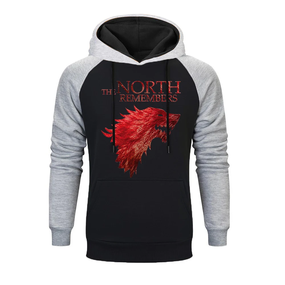 

Game Of Thrones The North Remembers House Stark Hoodie Hoodies Sweatshirt Men 2019 Spring Autumn Slim Fit Hoodies Men's Hoodie