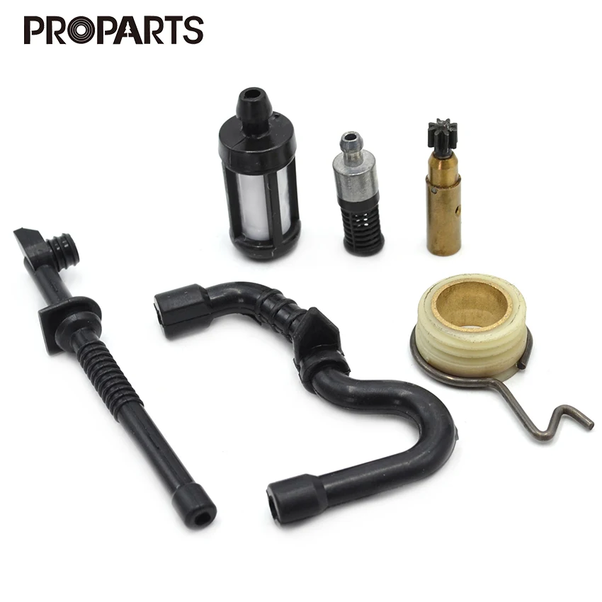 Oil Pump Worm Gear Fuel Oil Hose Line Filter Kit For STIHL MS 180 170 MS180 MS170 018 017 Chainsaw Replacement Parts 11236407102