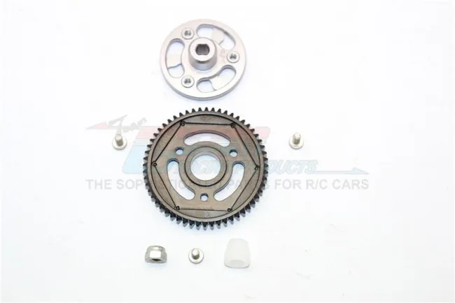 1/10 осевой SCX10 II 90046 сплав SPUR GEAR адаптер + стальная шестерня 56 T 1 комплект