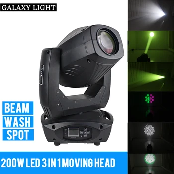 

2018 New 200W LED Beam Spot Wash 3in1 Moving Head Light Plus ZOOM Features 17 Channels DMX DJ Stage Disco Light night club light