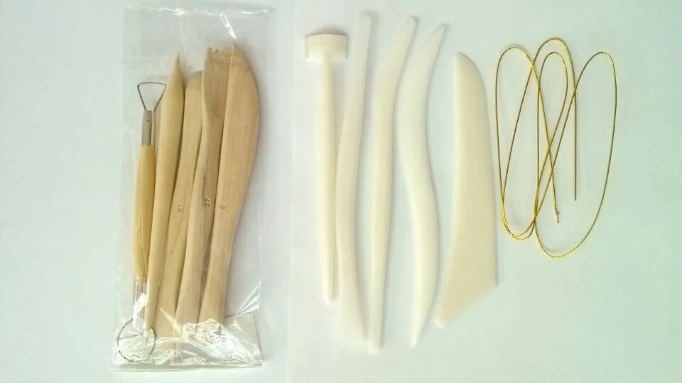 

1set 11pcs Wood Handle Wax Pottery Clay Sculpture Carving Modeling Tool DIY CraftFree Shipping wholesale/retail