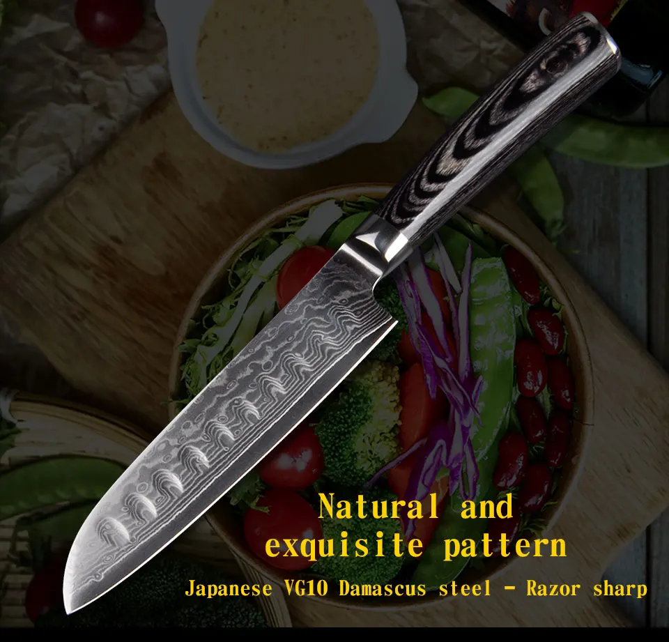 5 inch knife Damascus santoku_01