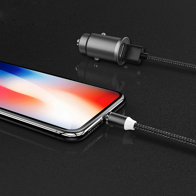 NOHON 3 в 1 быстрый Магнитный зарядный кабель светодиодный 8-контактный Micro usb type C для iPhone X 7 8 6 Xiaomi 4 магнитные кабели для зарядки