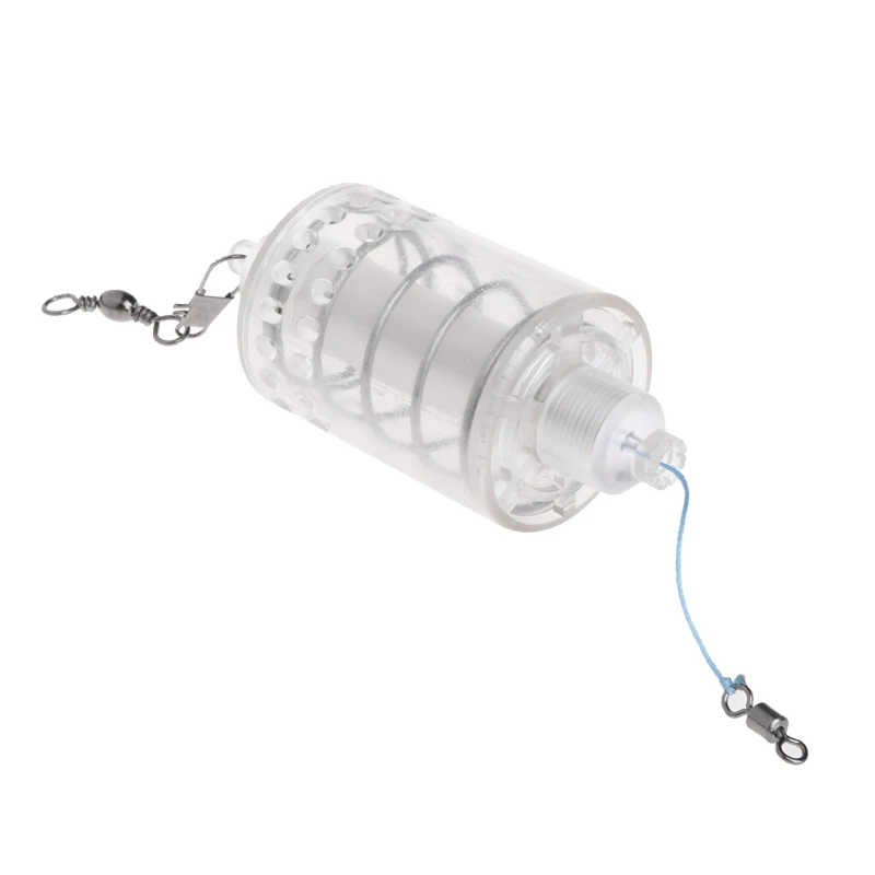 

Fishing Feeder Automatic Tackle Stainless Steel Trap Spring Cage Bait Container