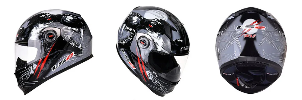 LS2 Полный мотоциклетный шлем гоночный шлем FF358 шлемы крушение моторный мотоцикл