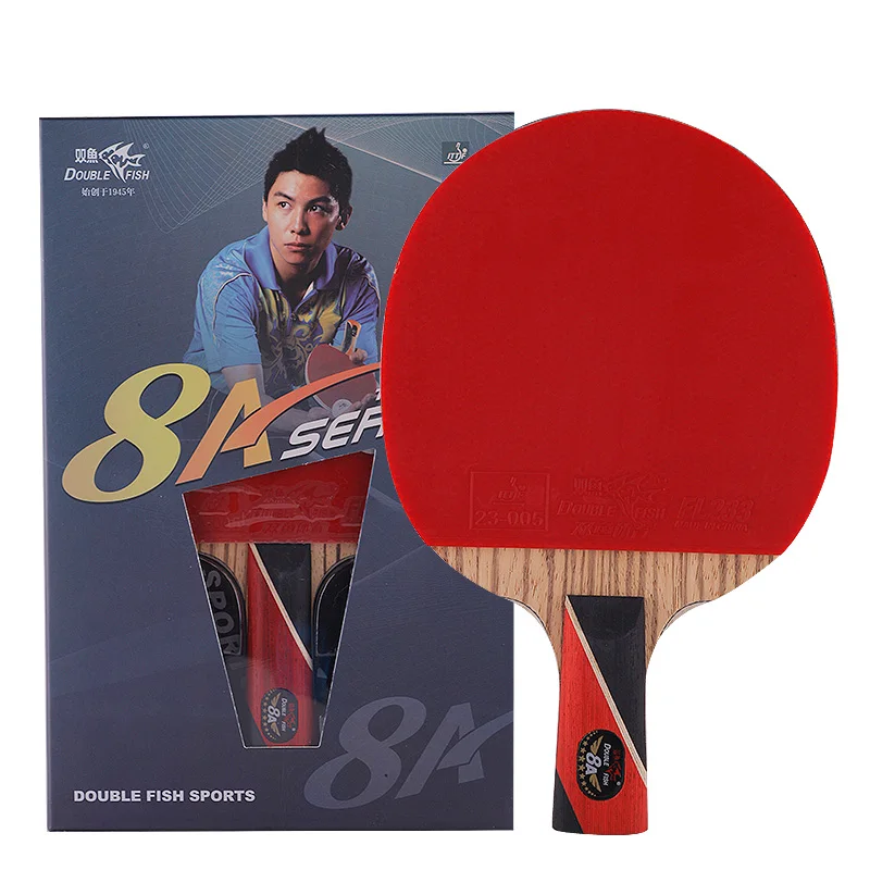 Double Fish Carbon high end Ping Pong Racket Table Tennis Paddle 8A FL NO case 