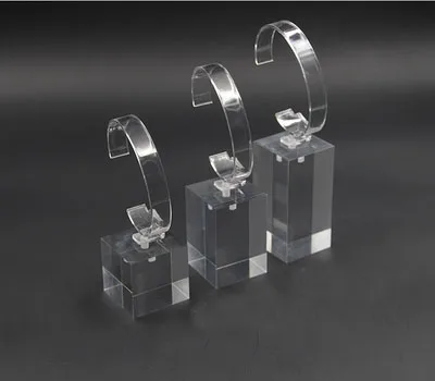 

3pcs/set Clear Acrylic Watch Display Stand Holder with C circle
