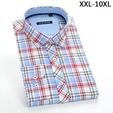 Мужская рубашка из хлопка с длинными рукавами, формальная, высококачественная, модная, очень большая, повседневная, большие размеры 42, 43, 44, 45, 46, 47, 48, 49, 50