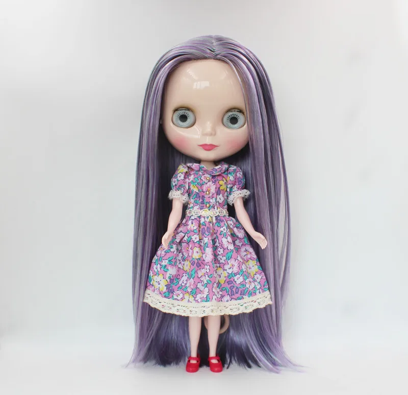

Free Shipping big discount RBL-734 DIY Nude Blyth doll birthday gift for girl 4colour big eye doll with beautiful Hair cute toy