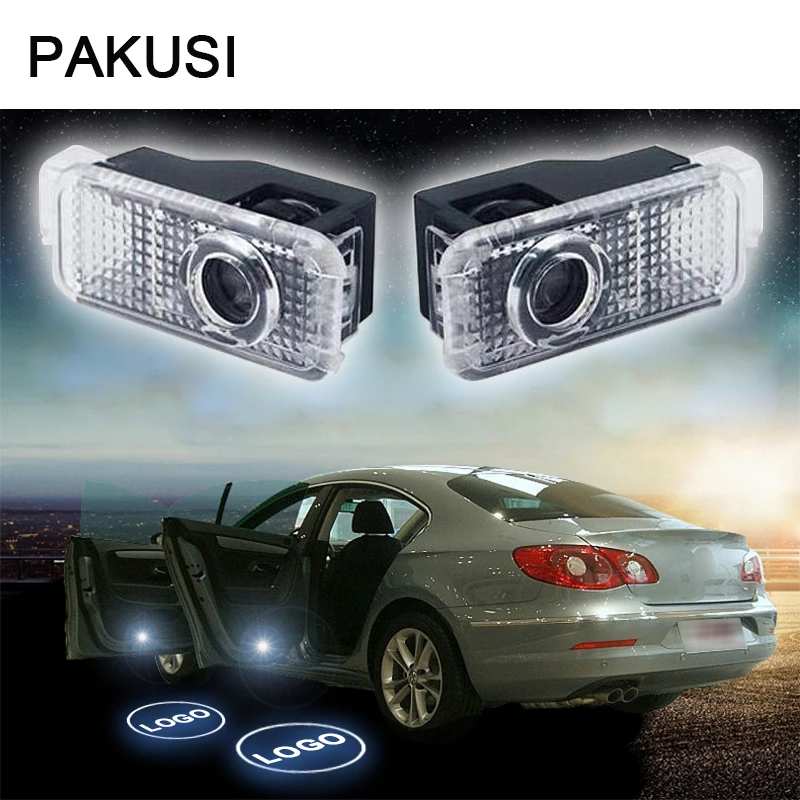 PAKUSI 2X Автомобильные светодиодные двери Добро пожаловать Свет для Volkswagen VW Passat B5 B5.5