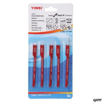 

5pcs Durable U-shank High Carbon Steel 12 TPI Reciprocating Saw Blade Cutter For Wood Jig Cutting Jun20