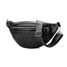 5 шт./лот Для женщин Поясные Сумки из искусственной кожи мужской сплошной молнии высокое качество поясная сумка поясной ремень плечо нагрудная сумка