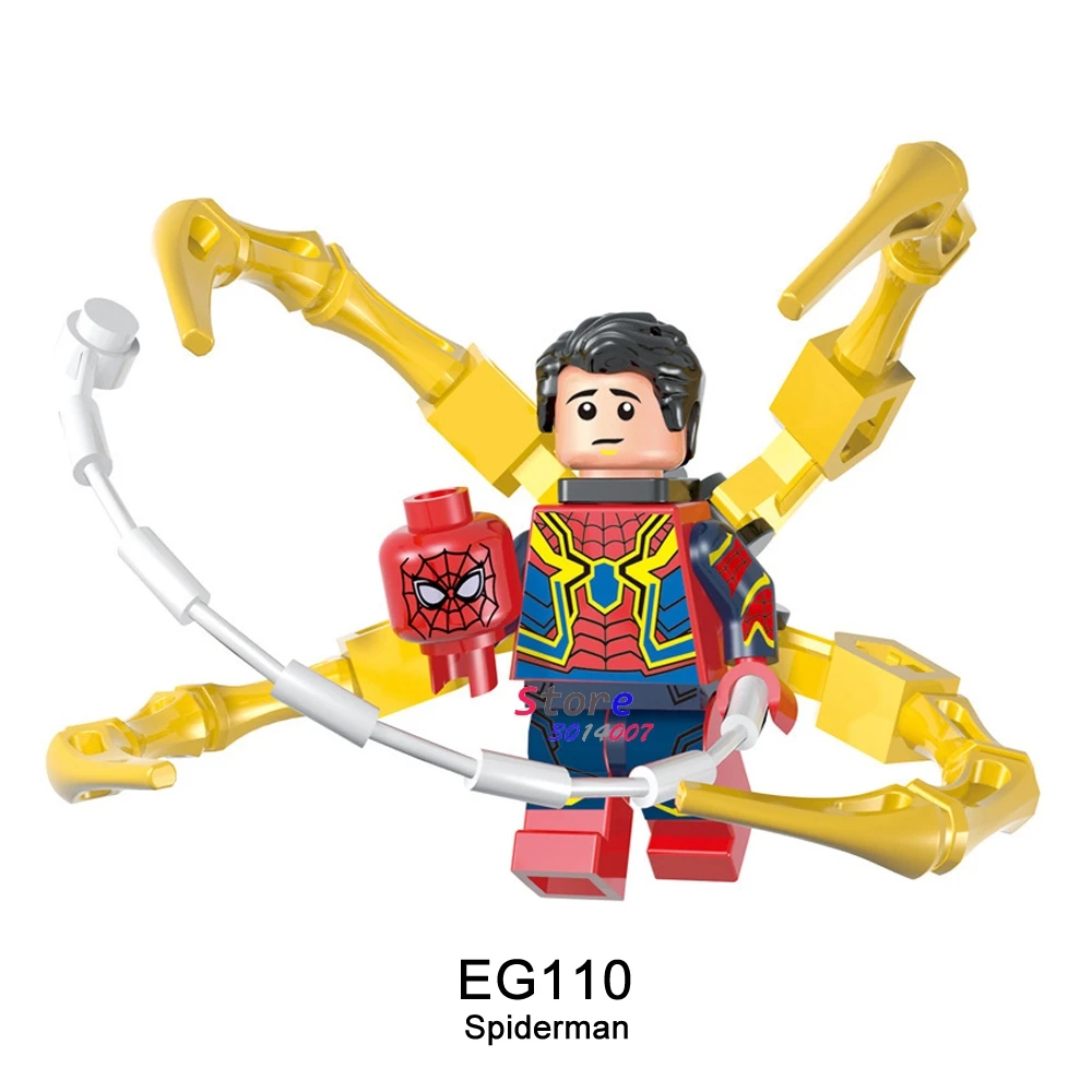 

Single Infinity War Spider-Man SpiderMan Spider Man Iron Man Captain America Vision Figure building blocks toys for children