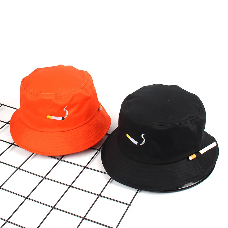 orange fisherman hat