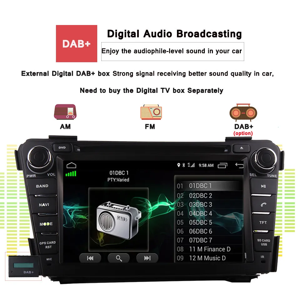 Excellent 4G RAM Octa Core Android 9.0 Car DVD GPS Navigation Multimedia Player Car Stereo for Hyundai I40 2011 2012 2013 2014 17 Radio 3