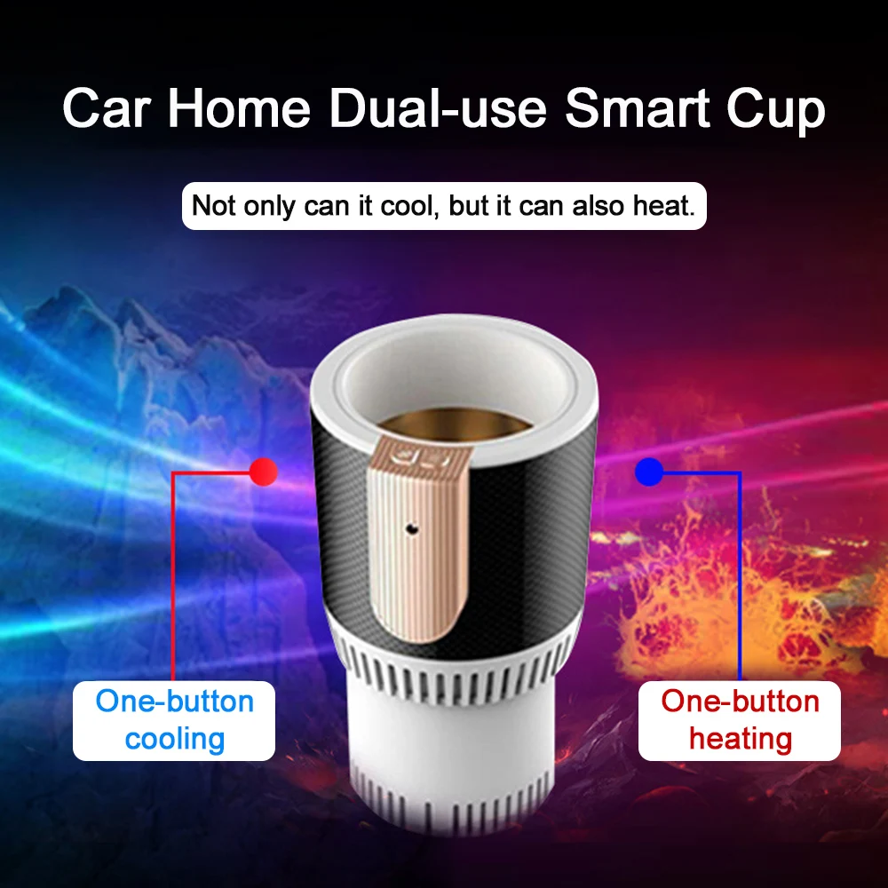 2 in 1 Cooling & Heating Car Cup Holder Portable Electric Cooler Cans  Beverage Coffee Milk Drinks Holder Mug Warmer 12V/220V - AliExpress