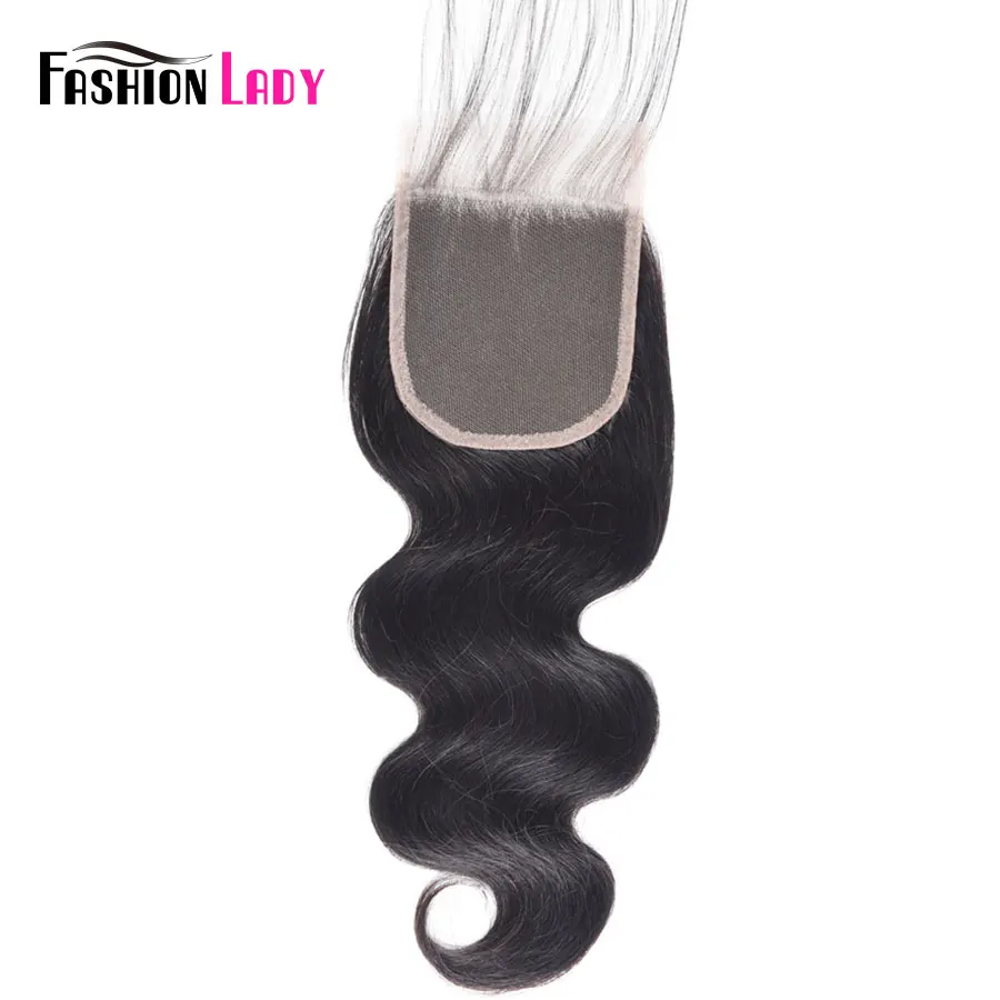 Fashion Lady Pre-Colored Malaysian Body Wave With Closure Natural Color 3 Bundles With Closure Human Hair Weaving Non-Remy Hair