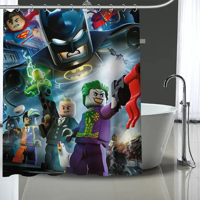 Custom lego Shower Curtain Modern Fabric Bath Curtains Home Decor