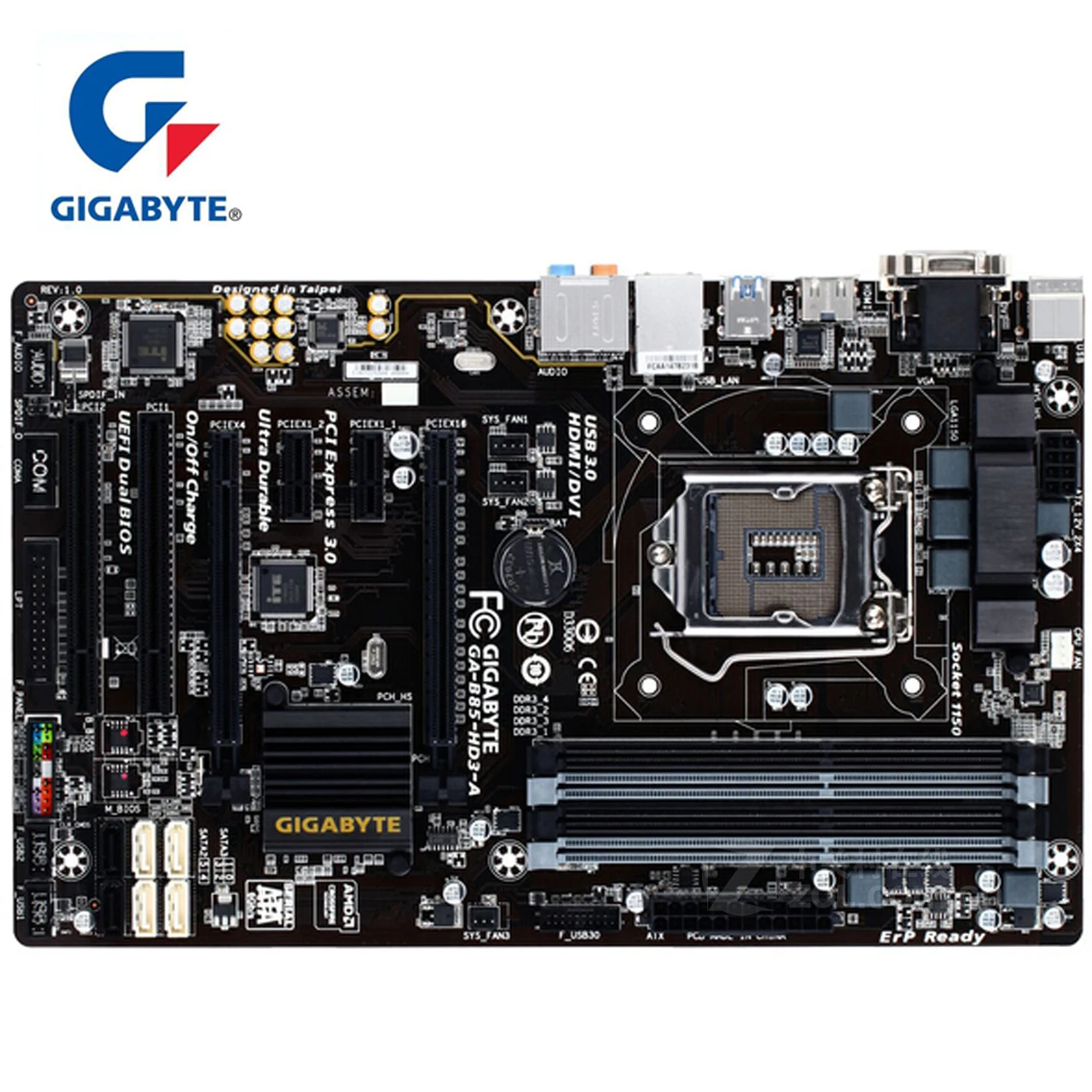 Материнская плата для Intel B85 DDR3 100% оригинал Gigabyte материнская LGA 1150 32G настольного