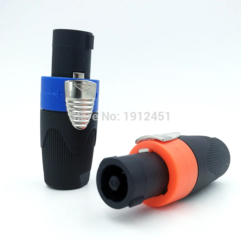 

SPEAKON NL4FC led powercon connector 4 Pin Professional Speaker socket plug Ohn Audio Connector