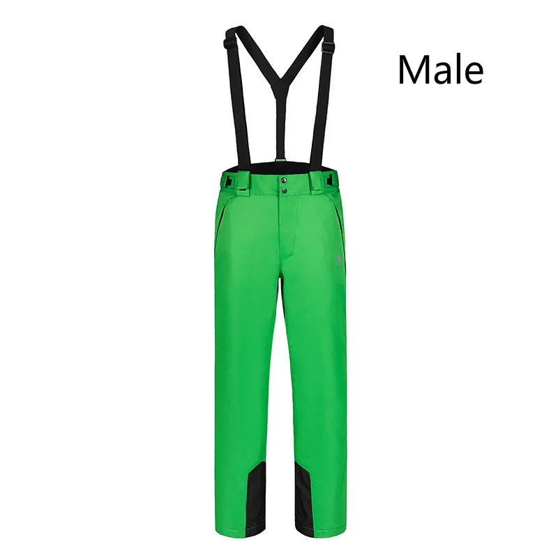 Открытый лыжные штаны, мужской ветрозащитный, водонепроницаемый, теплый, дышащий, один, двойной борт, мужские и женские snowpants - Цвет: one