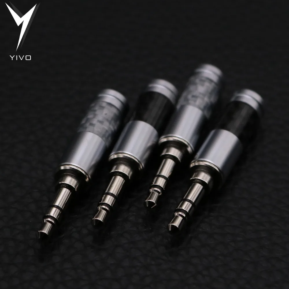 10 шт. HiFi DIY Hi end белый черный углеродное волокно 3 5 1/8 &quotнаушники мм аудио мини Джек
