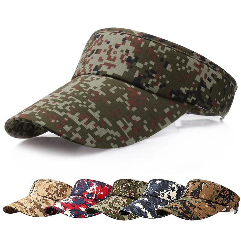 Fashion Outdoor Sports Tennis Unisex Hat Camouflage Empty Top Adjustable Baseball Cap Travel Sun Hat Sports Travel Sun