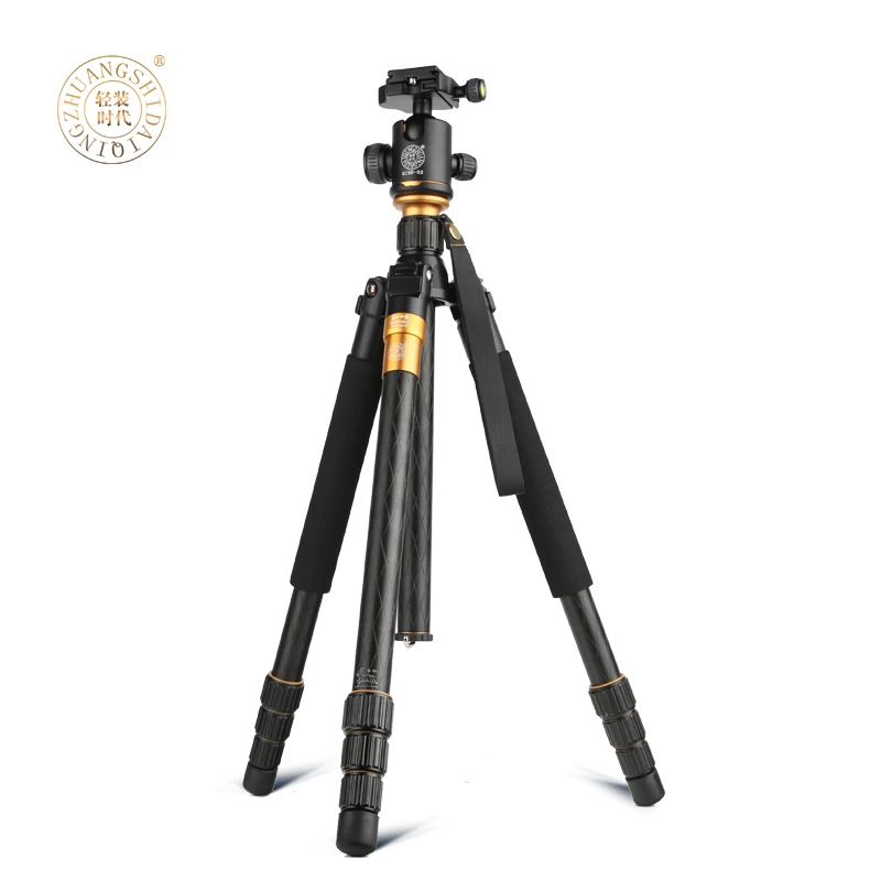 QZSD Q999 Free Shipping Professional Photographic Portable Tripod Pro SLR Camera Aluminum Alloy Tripod With Ball Head #30% qzsd q668 portable camera tripod with ball head