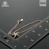 AZORA – collier avec pendentif étoile de mer, Stellux, en cristal autrichien, Rose, or, bleu, hiver, TN0084 ► Photo 3/4